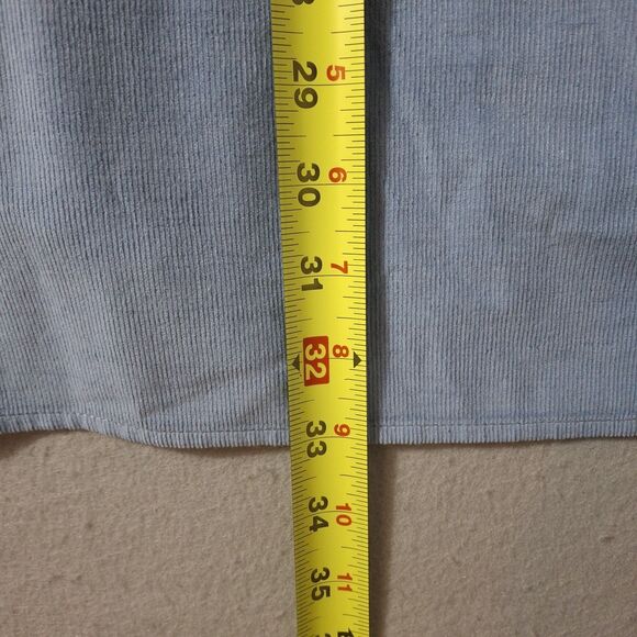 Tommy Bahama Coastline Cord Mens 2XB Sky Blue Corduroy Embroidered Logo Shirt - Picture 7 of 8